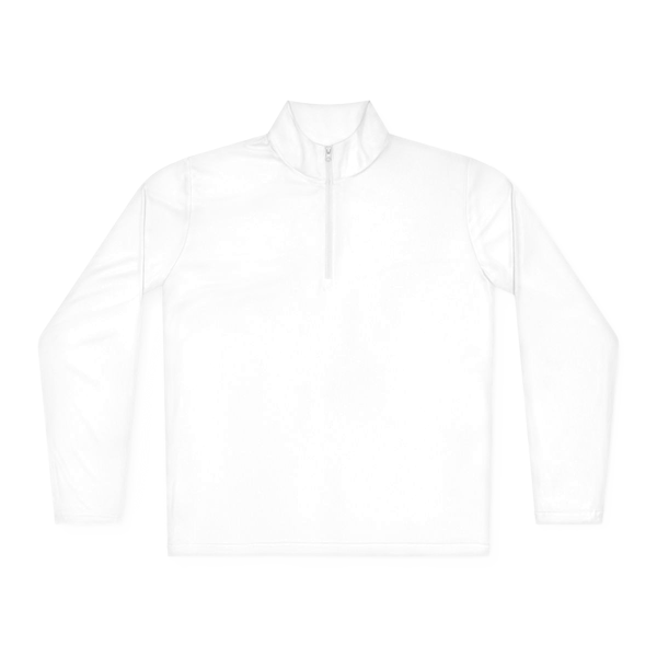 White quarter-zip