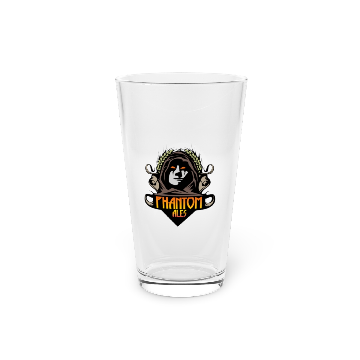 Branded pint glass